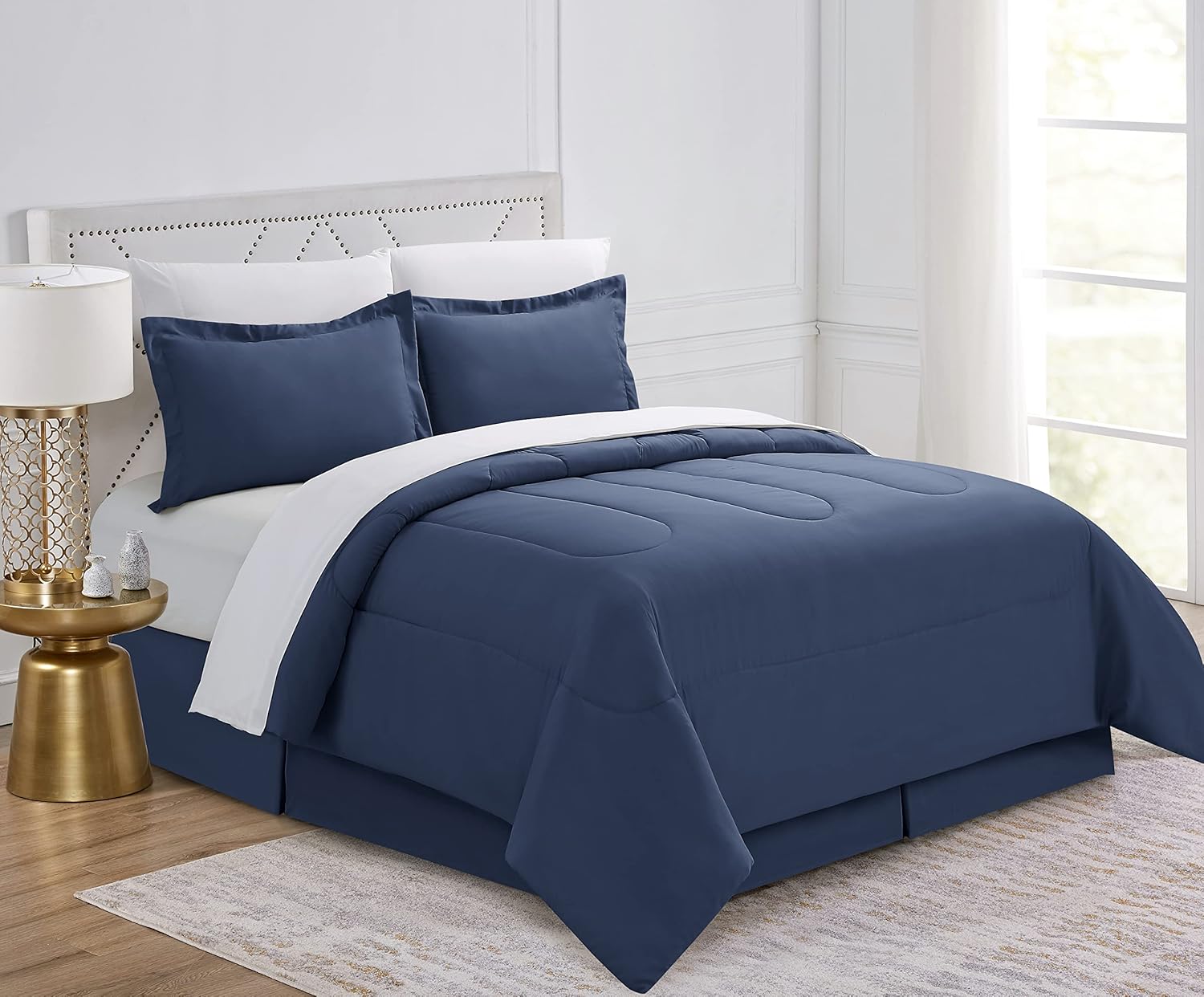 Cathay Home Basic Bedding Home Essential Ultra Soft All Season 8PC