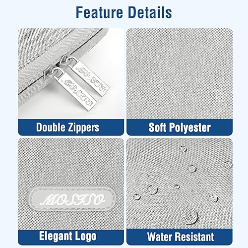 Miniatura 3 de MOSISO - Funda vertical con bolsillo para laptop portátil hecha de poliéster