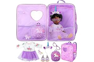 Wettarn's 18" Doll Carrier Set: An Unforgettable Unicorn Birthday Adventure!