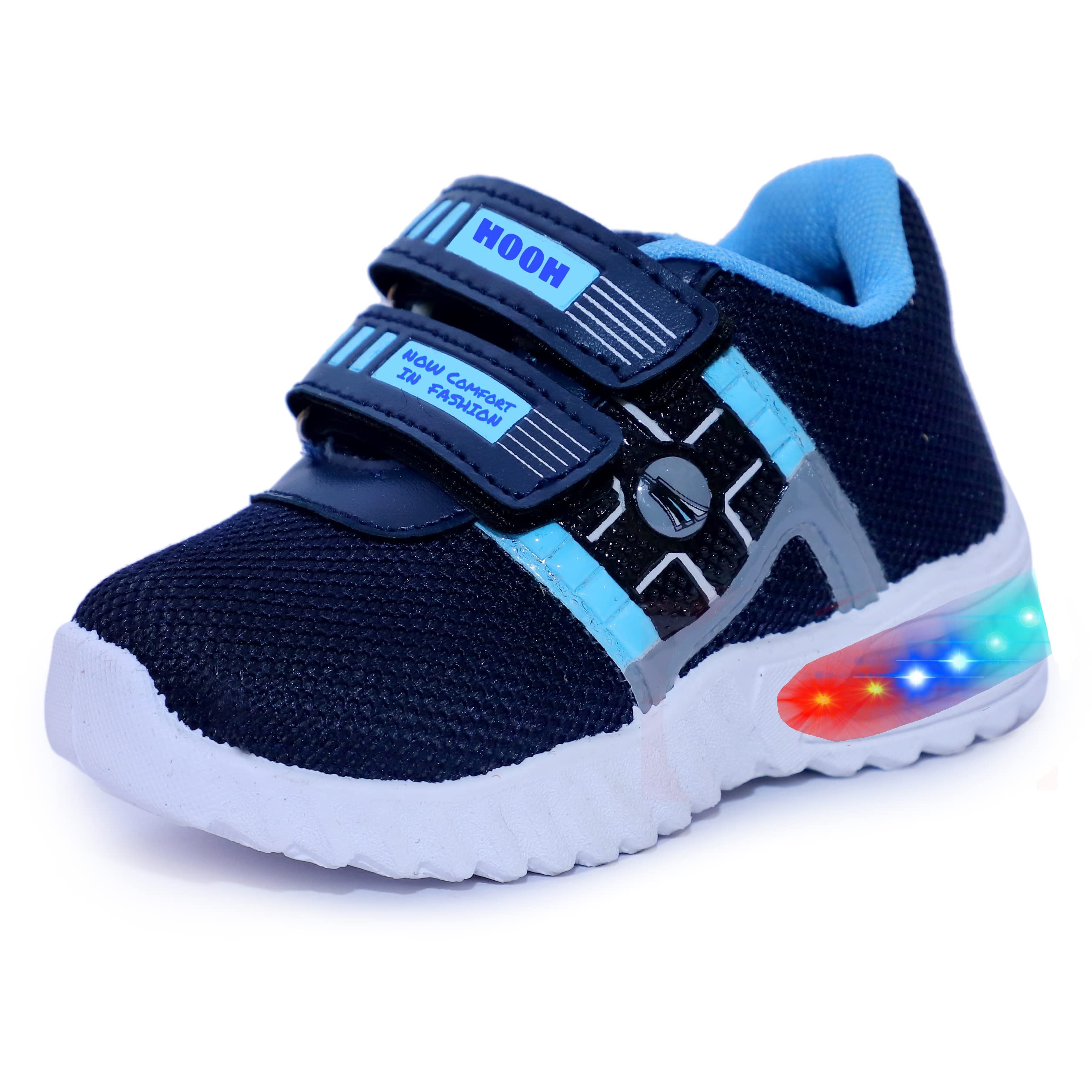 HOOH-Now comfort in Fashion HOOH Kids Unisex LED Shoes, Red, 3.5-4 Years