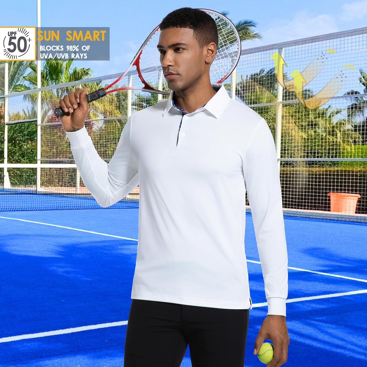 Mens Polo Shirts Short Sleeve Casual Solid Stylish Dry Fit Performance Designed Collared Golf Polo Shirts for Men - Image 8