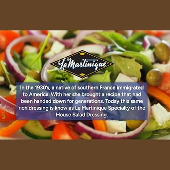 La Martinique Blue Cheese Vinaigrette Dressing 10 Ounce (Pack of 6)