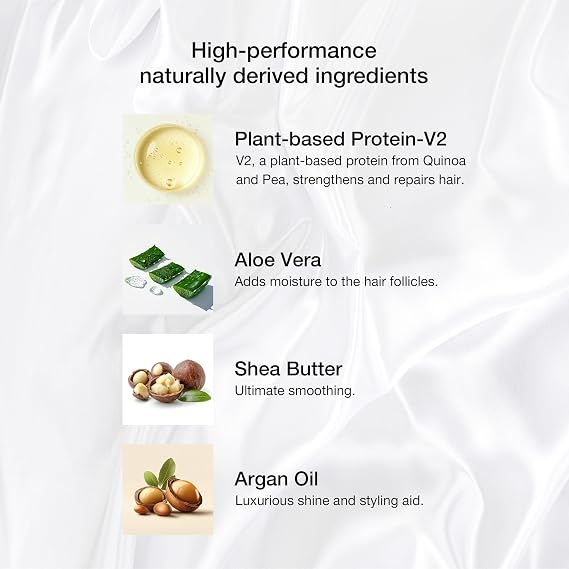 GK HAIR Gold Shampoo & Conditioner Set | Pea & Quinoa Protein with Shea Butter | Salon-Grade Repair for Dry, Damaged & Frizzy Hair | 8.5 Oz