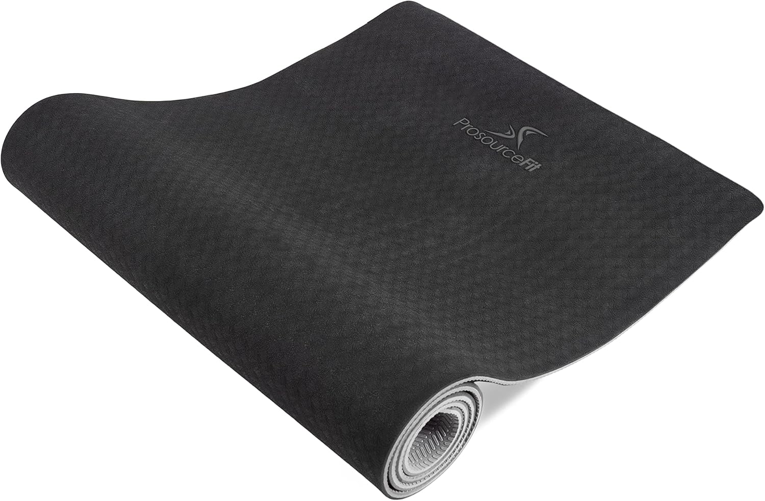 ProsourceFit Natura TPE Yoga Mat 1/4″ (6mm) Thick, 72″ Long, Reversible with High-Density Cushion & Non-slip Texture, Eco-conscious & Hygienic