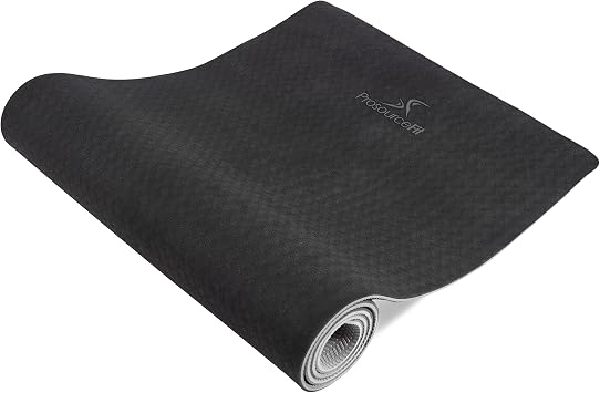 ProsourceFit Natura TPE Yoga Mat 1/4" 6mm Thick, 72" Long, Reversible with High-Density Cushion & Non-slip Texture, Eco-conscious & Hygienic