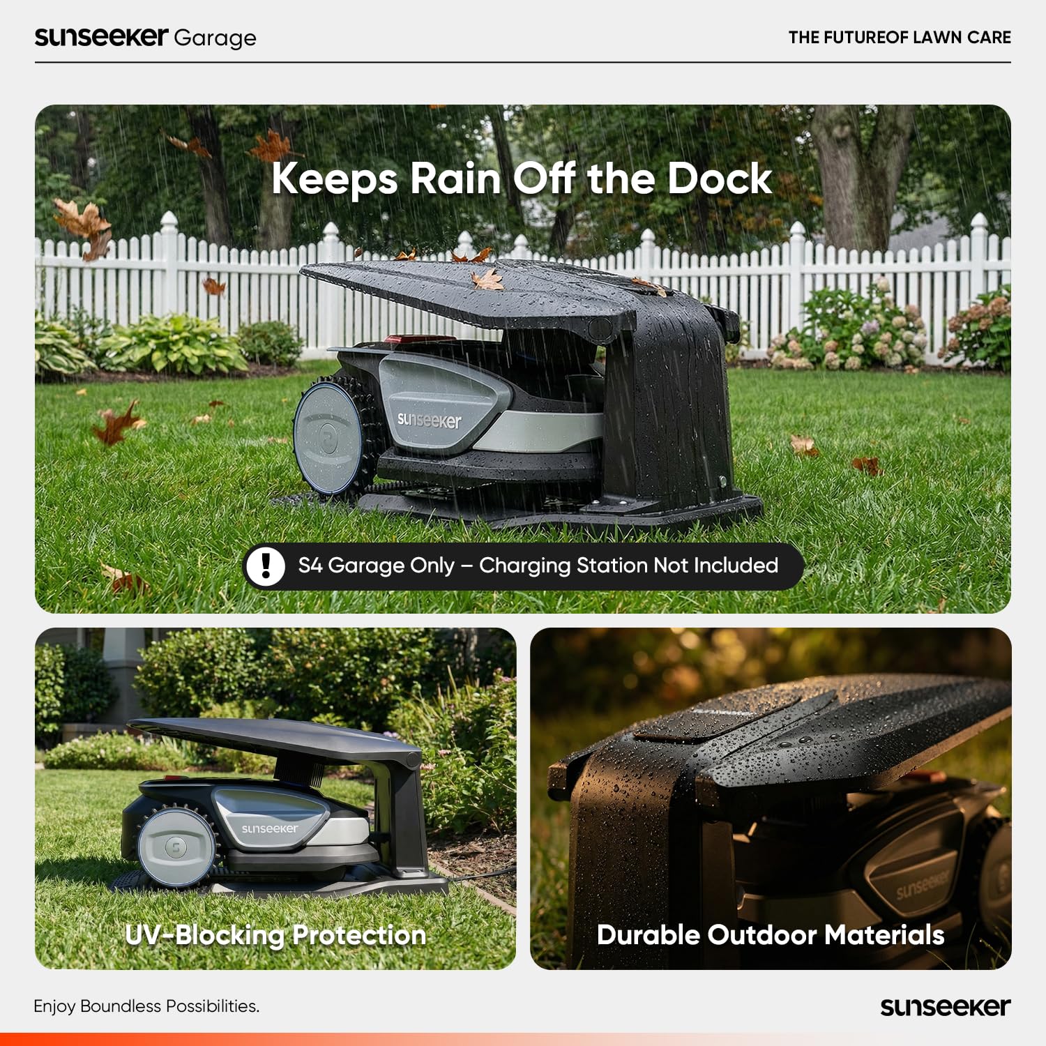 Sunseeker S4 Robot Mower Garage - UV Protection -3