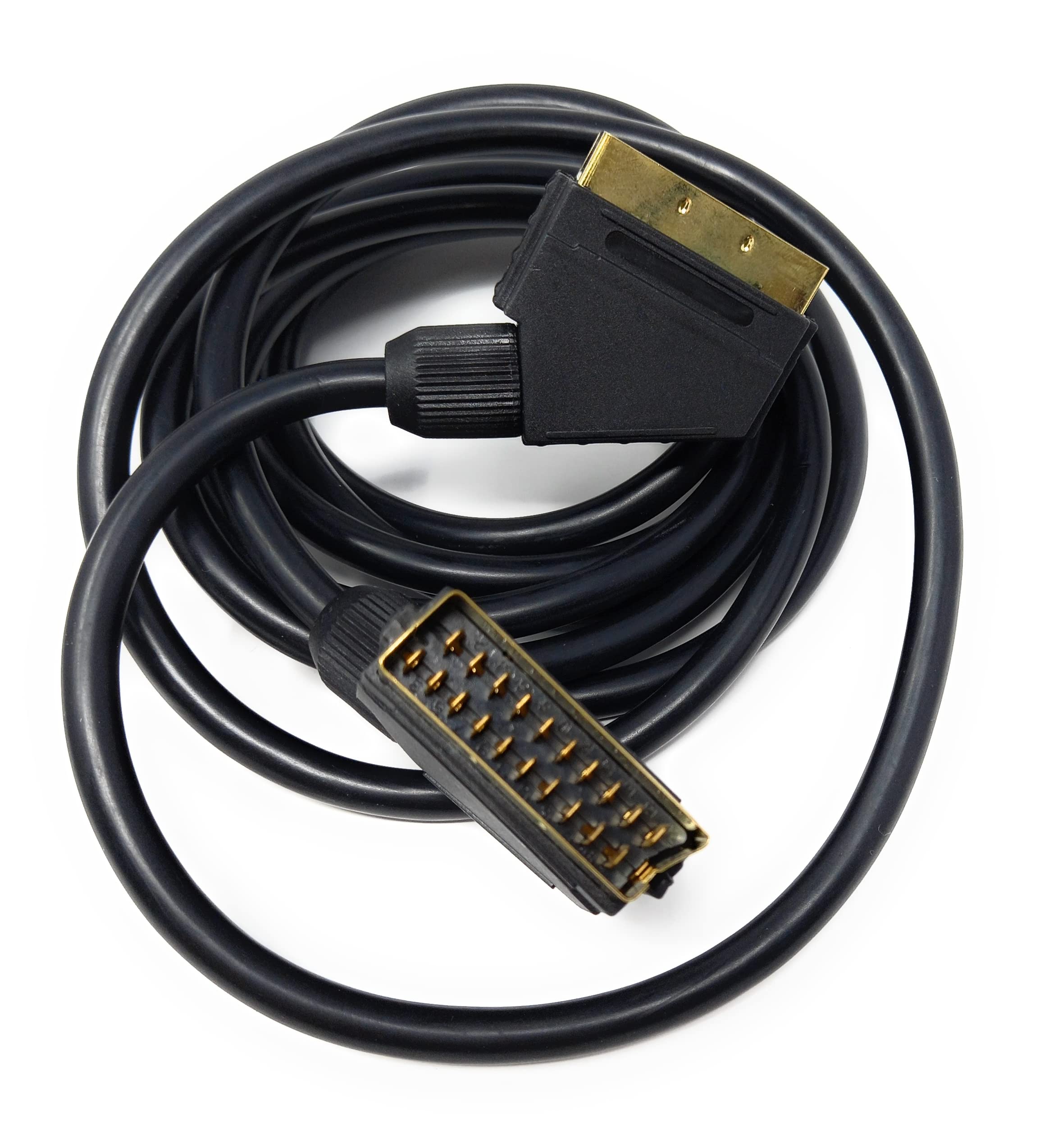 DRUT 3m Scart to Scart Cable Lead, 21 Pin Male to Male (Plug to Plug) RGB Cord for TV VCR, DVD Player Gold Plated 10ft - Image 3