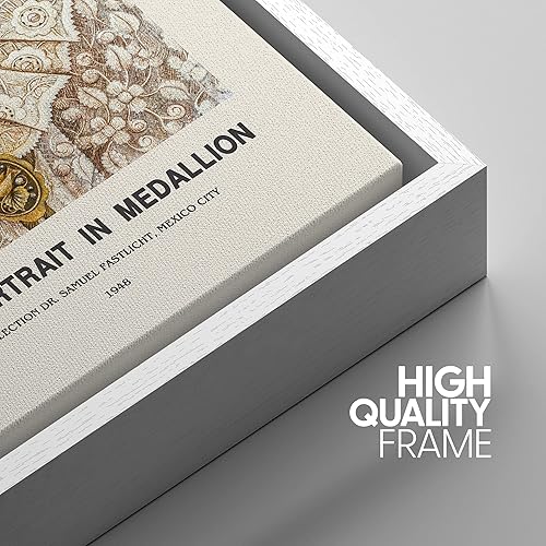 Miniatura 31 de IDEA4WALL - Lienzo enmarcado con impresión de arte abstracto listo para colgar en la pared de la sala y habitación Bs06-2103-famoso-m19