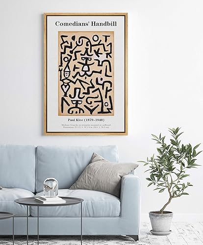 Miniatura 80 de IDEA4WALL - Lienzo enmarcado con impresión de arte abstracto listo para colgar en la pared de la sala y habitación Bs06-2103-famoso-m15