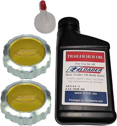 Remolque de barco Reemplazo 5-Lug Tapones de cubo de baño de aceite (cantidad 2) con aceite. 250-034388