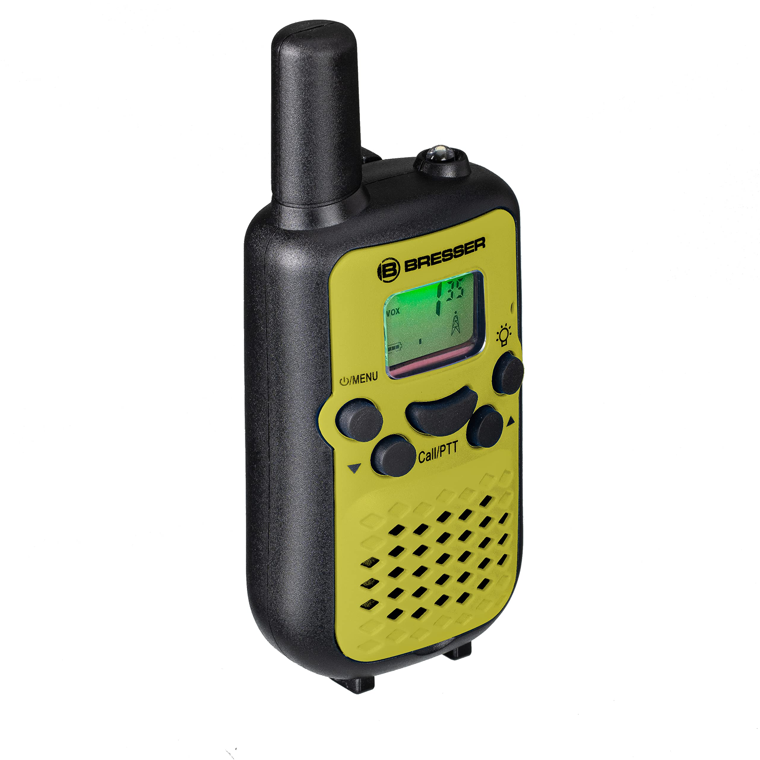 Bresser Junior Walkie Talkies para niños Alcance 6km VOX USB-C Linterna Clip cinturón