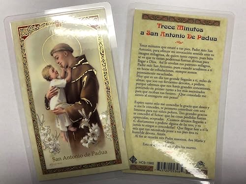 Tarjetas de Oración Sagrada para 3 Minutos con San Antonio De Padua en español