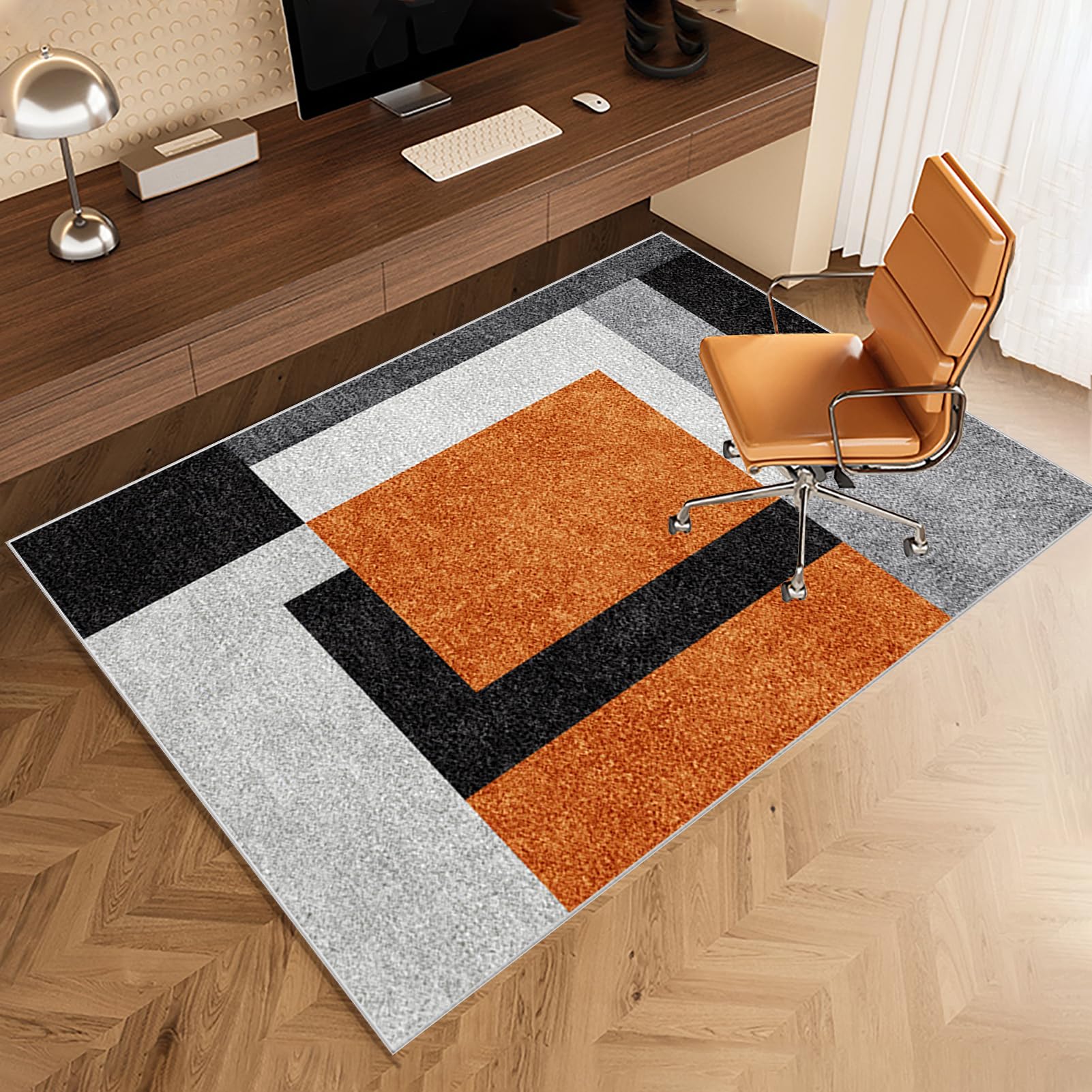 Tappeto per Sedia Ufficio Gaming 130 x 150 cmTappetino per Sedia da Scrivania, Tappetino di Protezione per Pavimento, Tappeto per Sedia con Ruote, Tappetino Pavimenti per Parquet e Pavimenti Duri