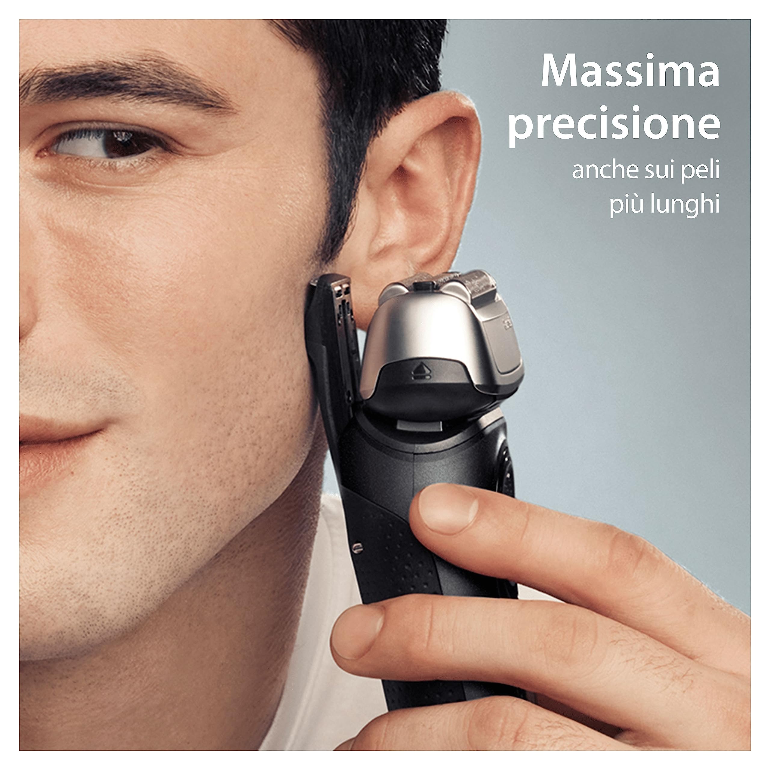 Braun Series 8, Rasoio Elettrico Barba, Rifinitore di precisione, Custodia Viaggio, Lame Flessibili, Stazione SmartCare, Uso a Secco o Sotto Acqua, Batteria Litio Ion, Idea Regalo, 8560cc Nero