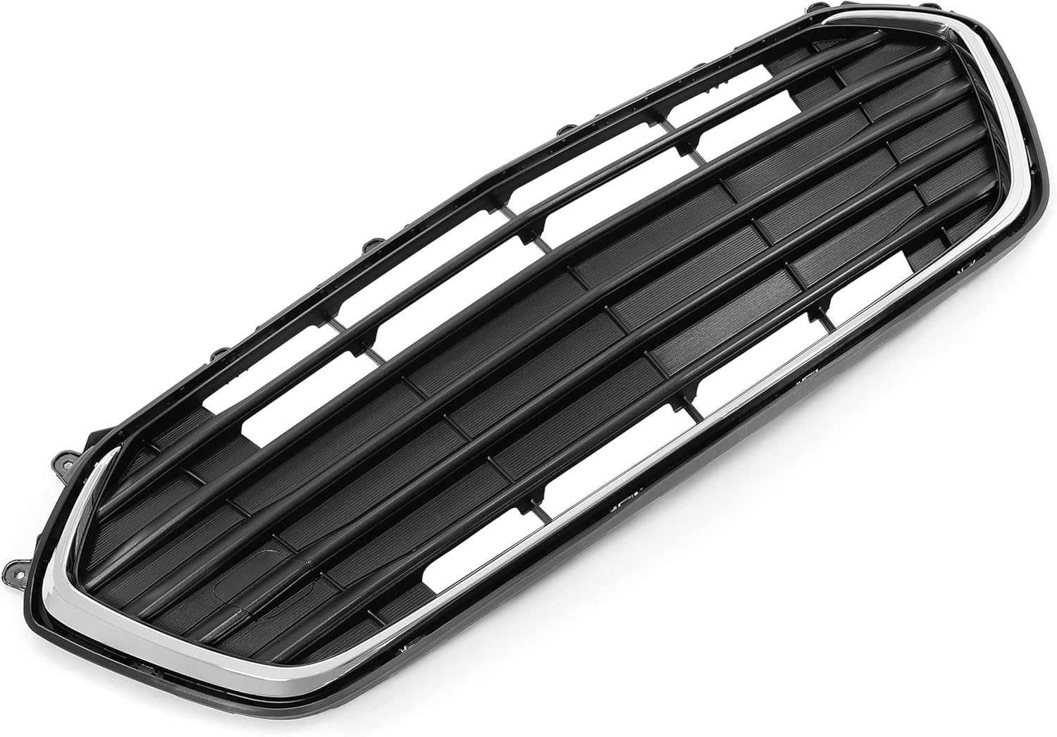 Front Bumper Grille Grill Compatible with 2017-2021 Chevy Chevrolet Trax Black+Silvery Plastic (ABS) Replacement for GM1036196 42537706 42519611