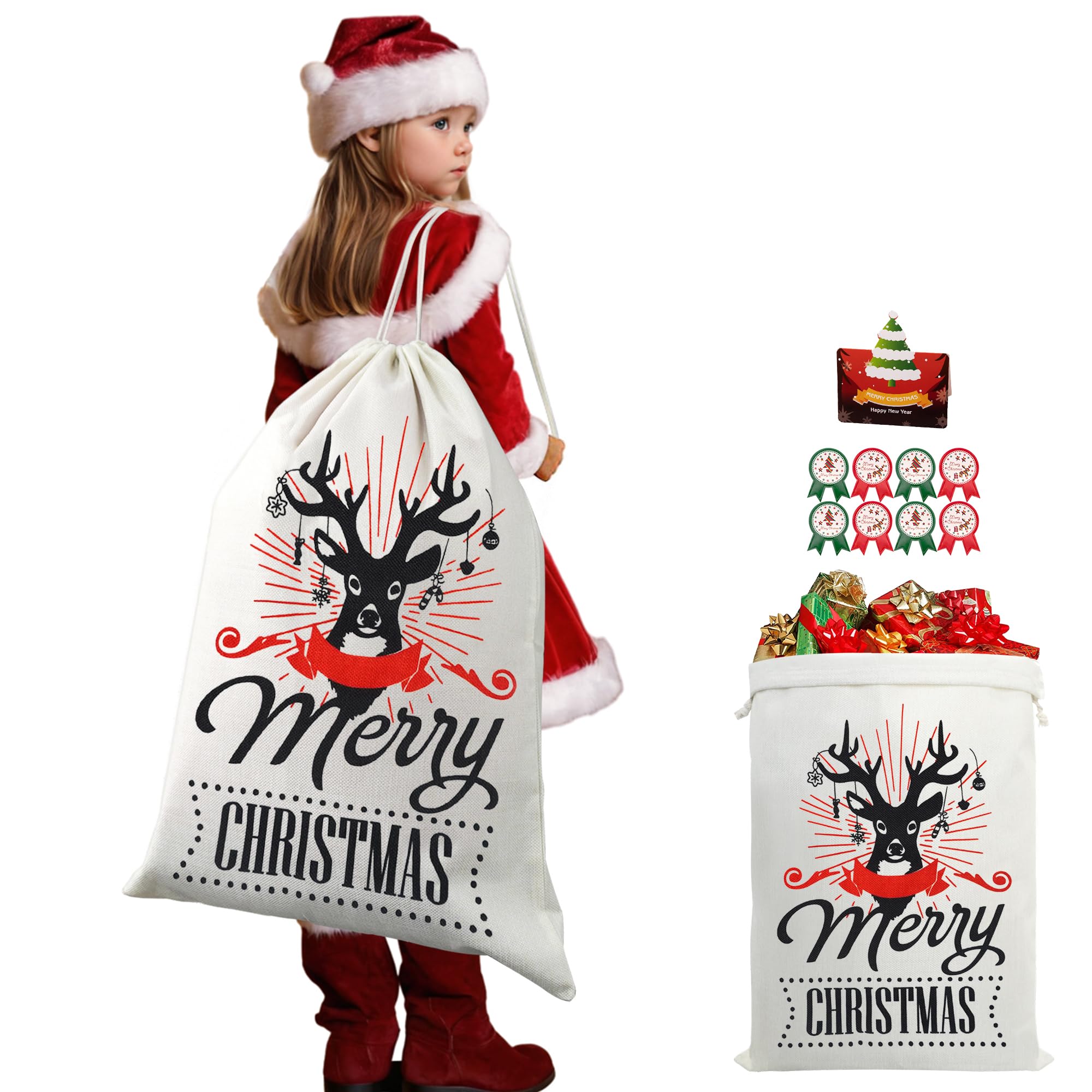 Amazon | GOKEI クリスマス ギフトバッグ 65×47cm プレゼント用 