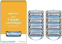 Vista 1 de Yaxa Basics 5-Blade MotionSphere Razor Refills for Men with Dual Lubrication and Precision Beard Trimmer, 8 Cartridges