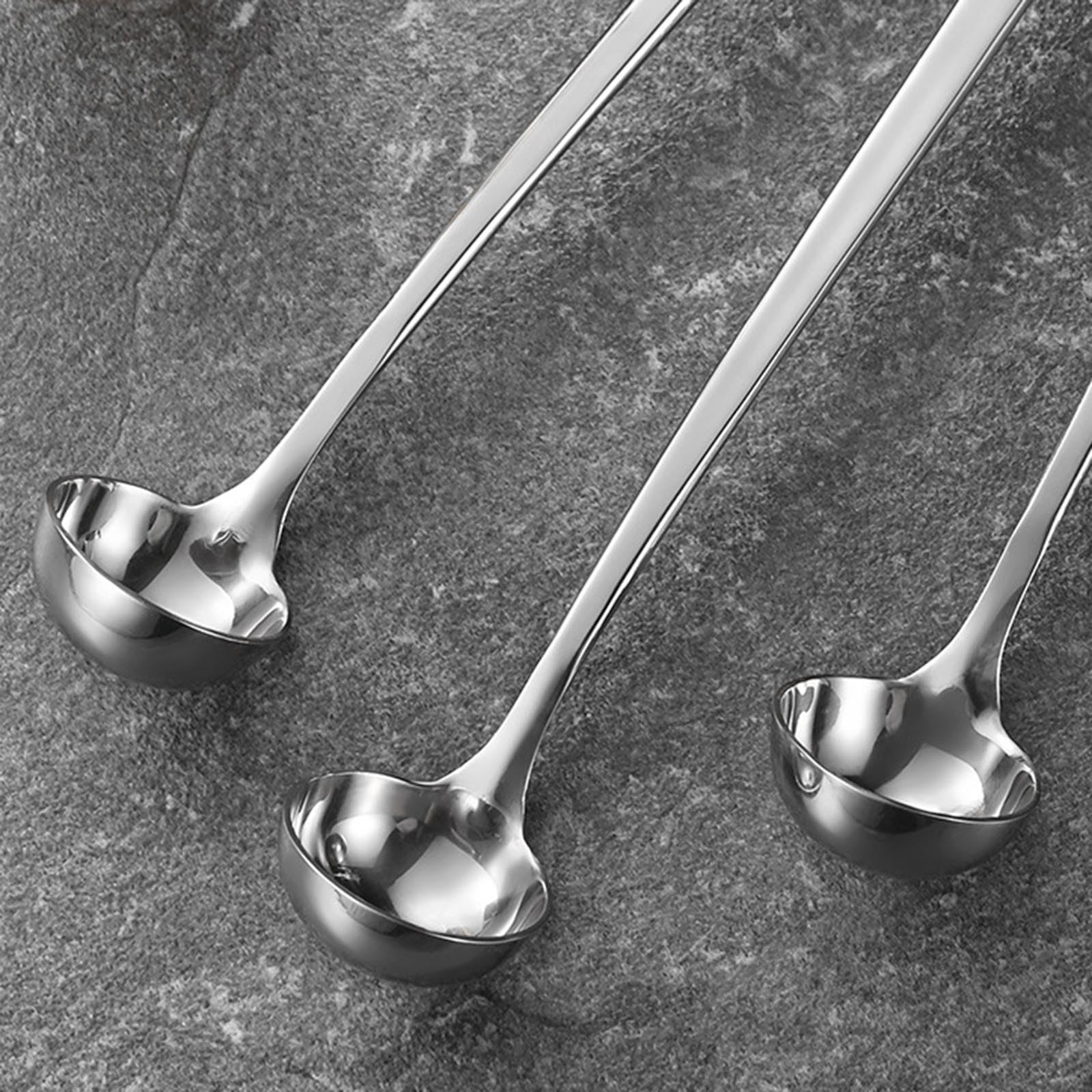 Kichvoe 6pezzi Cucchiaio da Caffè in Acciaio Inox Curvo per Mescolare