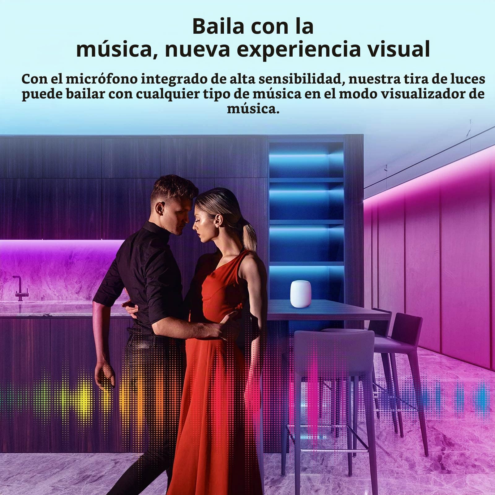 SONOFF L2 Tiras LED 5M,RGB Tira de Luces Inteligente Regulable, ,Control de Bluetooth, A Prueba de Agua IP65. Luces LED Habitacion Inteligente Funciona con Alexa, Google Asistente y App.
