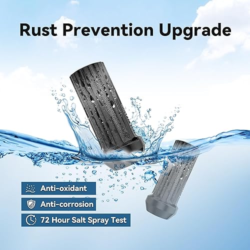 Miniatura 3 de EZISOE Tuercas de rueda de 0.551 in x 2.0, 24 piezas+1 pieza de enchufe M14x2 rosca negra XL Tuercas de repuesto para 2003-2014 F150 Expedition