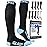 SB SOX Compression Socks for Men & Women (20-30 mmHg) - Best Support Stockings for Travel, Medical, and Sports - Perfect for Everyday Wear (Medium, Black/Blue)