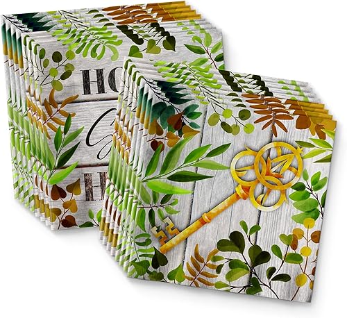 Miniatura 4 de Juego de suministros para fiesta de inauguración de la casa para el hogar, platos, servilletas, vasos, vajilla para 16