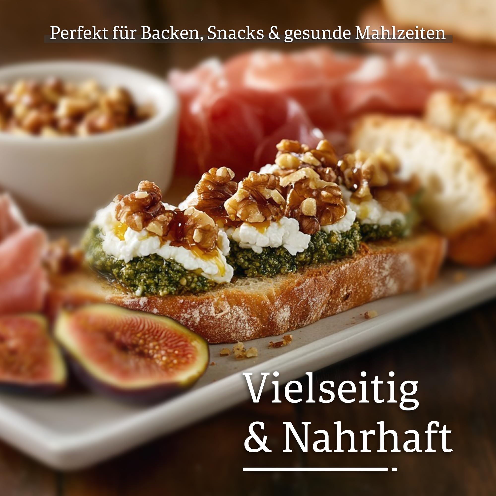 Alucra Wallnüsse naturbelassen - Walnusskerne extra hell - Handgeknackt aus Chile - Walnussbruch reich an Omega-3 - Walnüsse geschält ohne Zusätze - 500g Packung