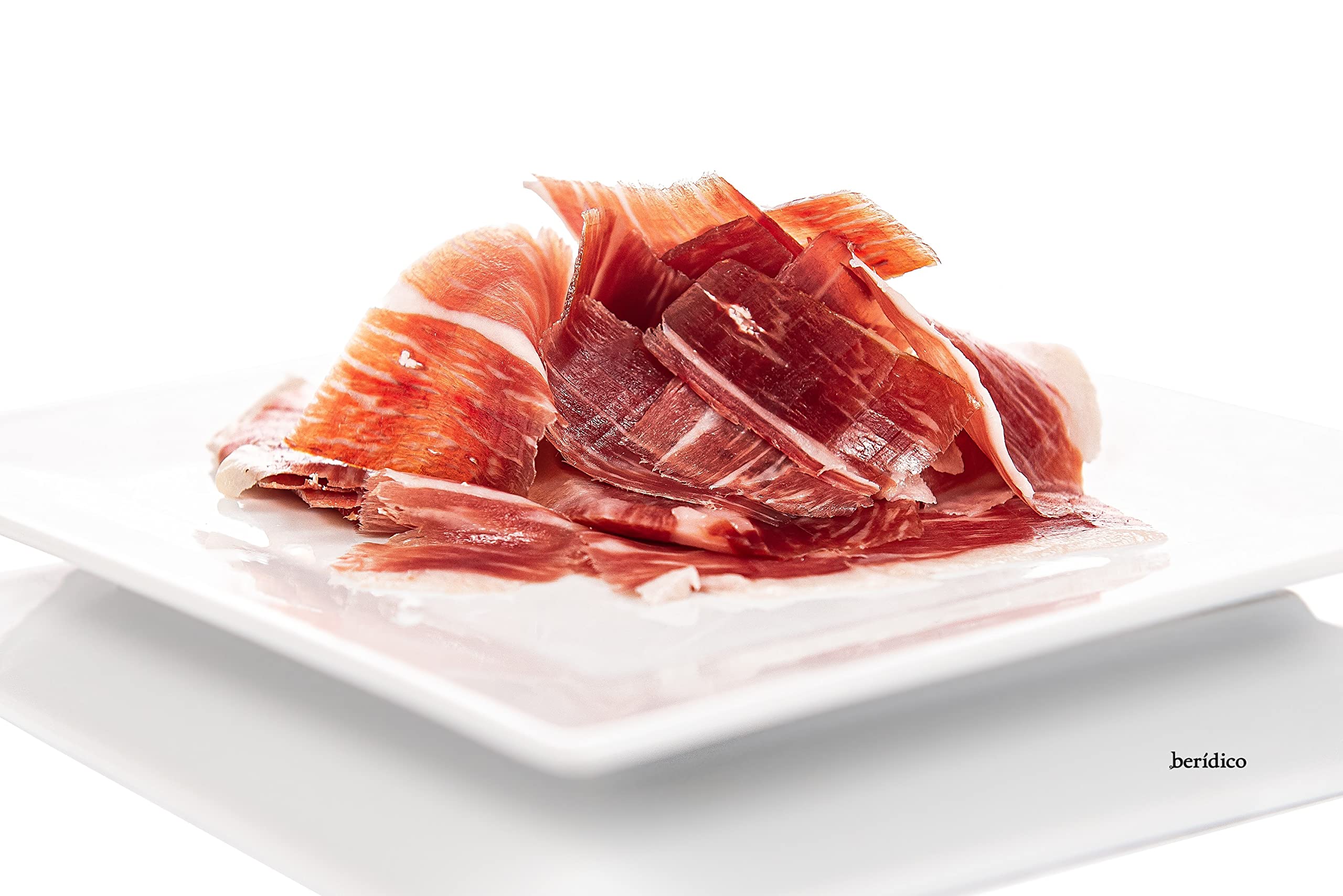 Paleta de Cebo de Campo 50% Raza Ibérica. Pack de 5 sobres de 100 gr loncheado tradicional. Extremadura. Paleta Ibérica. BERÍDICO