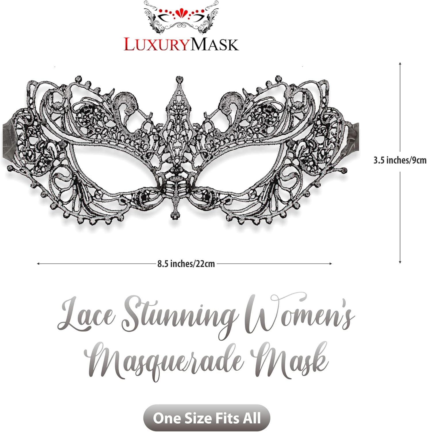 Miniatura 2 de Masquerade Mask For Women Lace Masquerade Masks for Masquerade Party, Proms, Venetian Party, Mardi Gras, Halloween & Cosplay