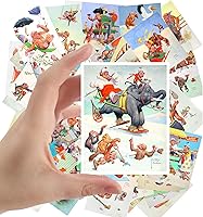 Vista 7 de Calcomanías grandes (24 piezas de 2.5 x 3.5 pulgadas) Whisky y Cognac Ads Posters Vintage Adverts