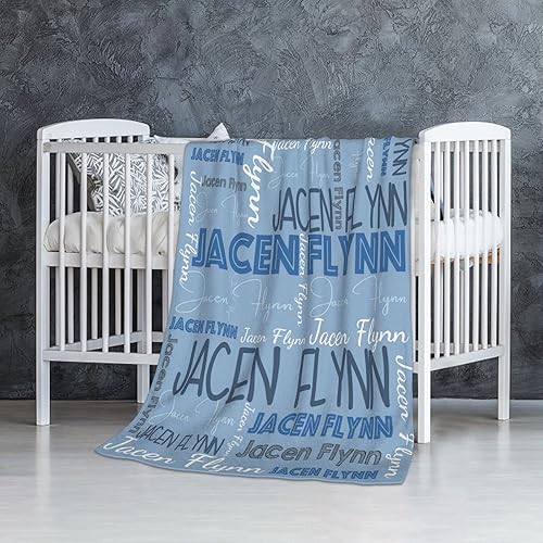 Miniatura 175 de Dr.TOUGH Mantas personalizadas para niños y adultos, manta personalizada con nombre para niños, manta con monograma con nombres personalizados