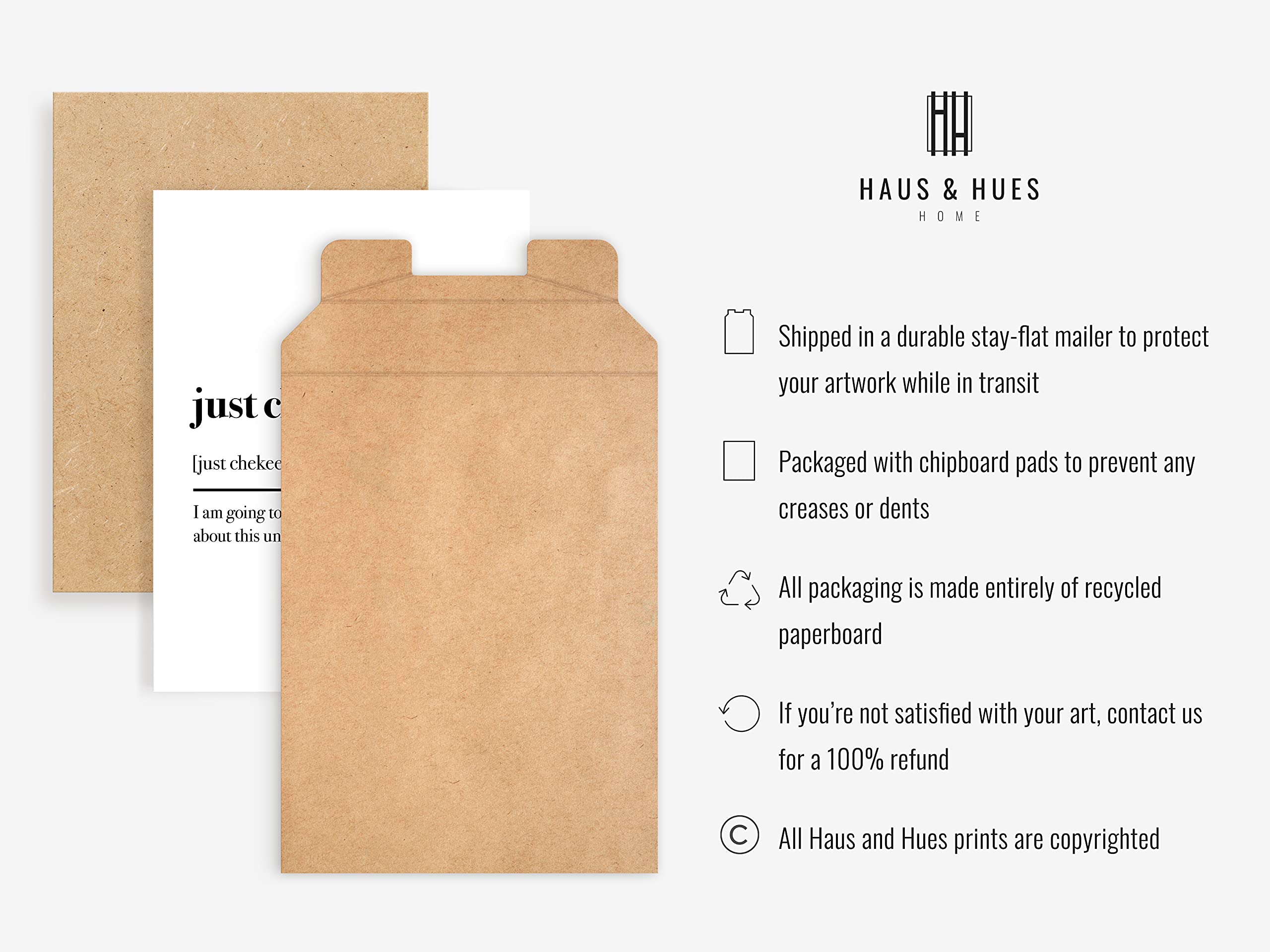 Haus and Hues Funny Wall Décor Home Office Wall Decor Funny Quotes