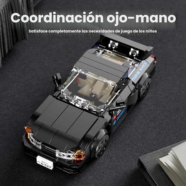 Foto 5 de 6 de Mould King 27014 Technics Speed Champions Sport Racing Car Building Blocks con Vitrina Acrílica Gtr32 Model…