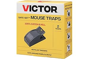 Victor M070B: Quick and Clean Rodent Disposal with Reusable Mouse Traps