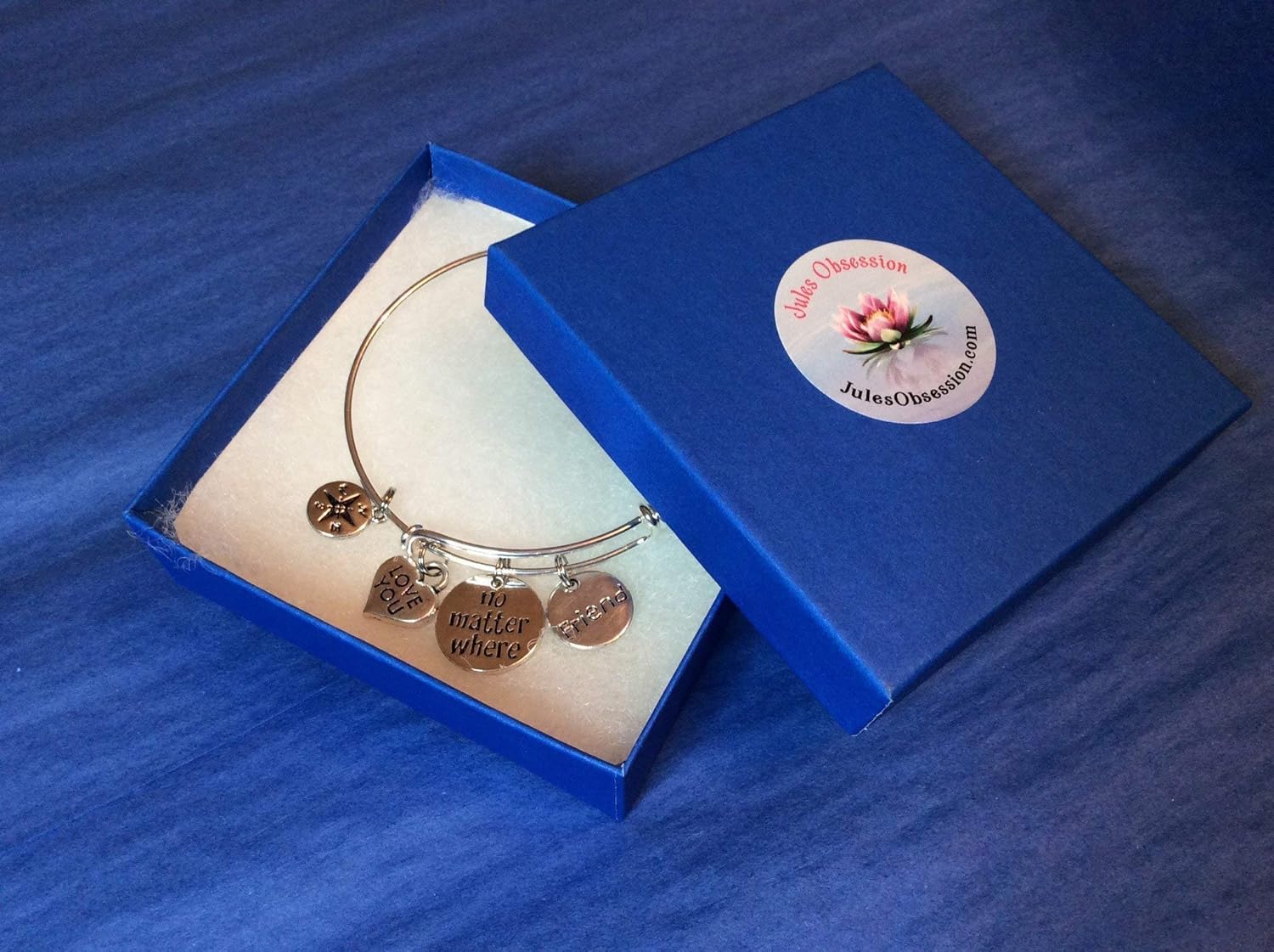 The Love between a Grandmother and Granddaughter is Forever Adjustable Bracelet Expandable Charm Bracelet Bangle Gift Daisy Butterfly Personalization Custom Option - Image 6