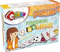 Carlu Brinquedos - Associação de Ideias Dominó 28 Peças, 3+ Anos, Multicor, 3003