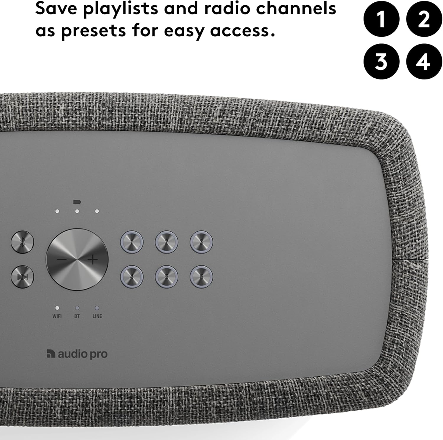 Audio Pro A15 Wireless Speaker - HiFi Sound, Smart Speaker - Alexa, Google Assistant - MultiRoom, Bluetooth, WiFi - Home, Office, Outdoor - Dark Grey - Image 8