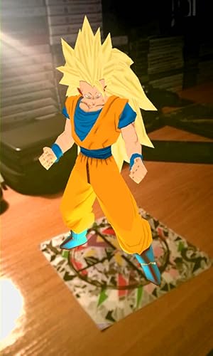 [AR] Goku SSJ 3 Virtual Action Figure!