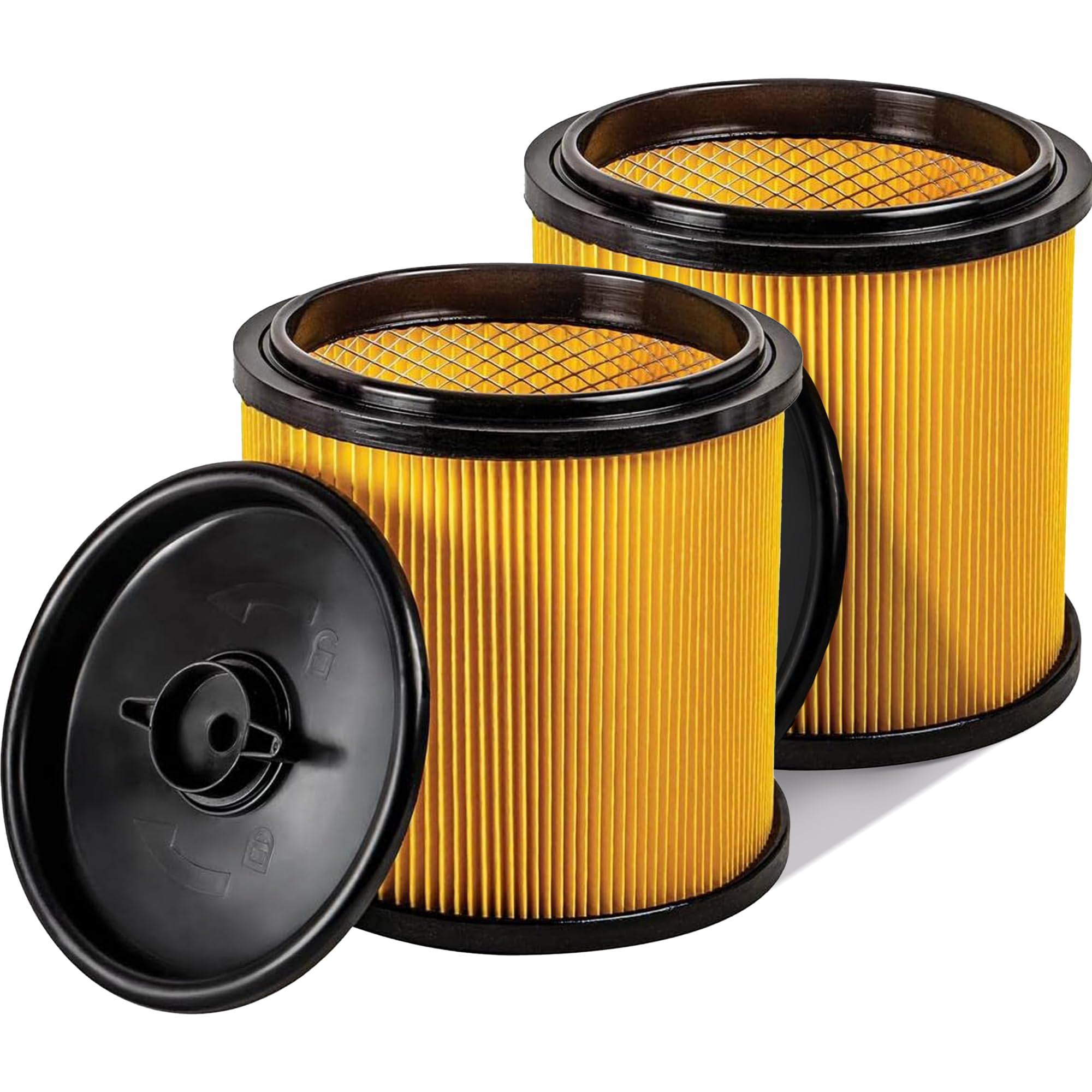 VCFS Replacement Standard Vacmaster Filters Compatible with Vacmaster and most Shop Vac/Hart 5 to 20 Gallon Wet/Dry Vacuums, Standard 2 pack Filters