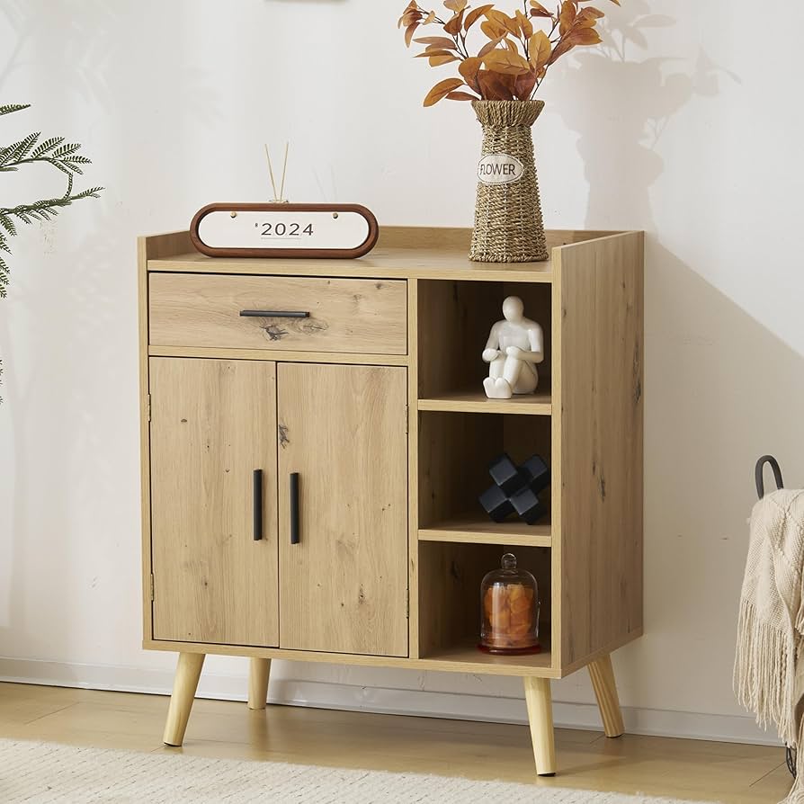 超人気！2COLOR選べ！大容量 収納棚キャビネット サイドボード　ラタン風 超人気！2COLOR選べ！大容量 収納棚キャビネット サイドボード ラタン風