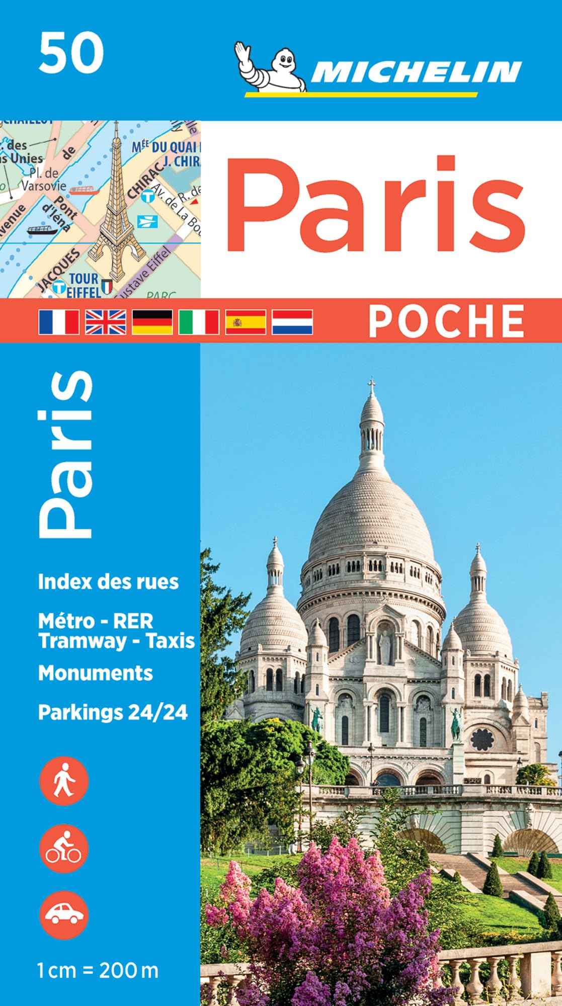 Paris Pocket - Michelin City Plan 50: City Plans by Michelin SHEET MAP