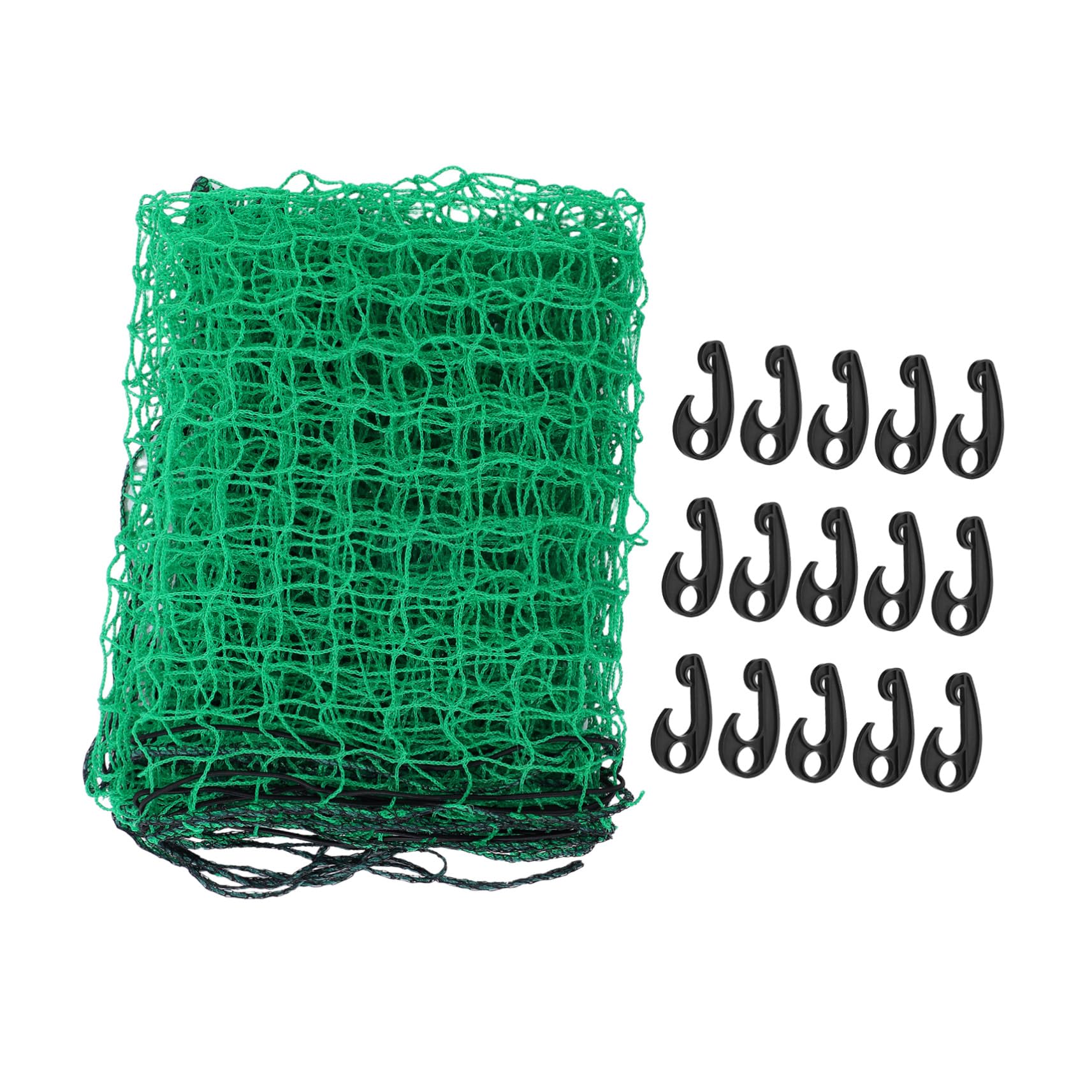 Rete per Carico Camion in Nylon Resistente All'abrasione con Elastico e 15 Ganci, Rete Copertura per Cassone Veicolo per Trasporto e Campeggio