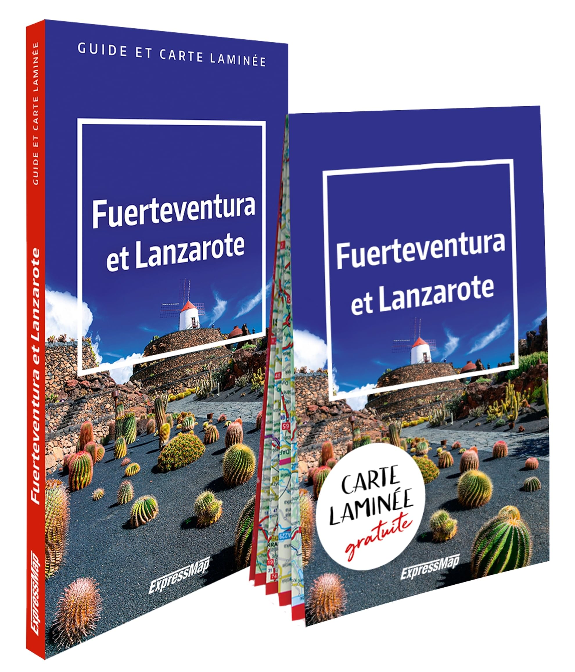 Fuerteventura et Lanzarote (guide et carte laminée): Avec 1 carte laminée 1/310 000