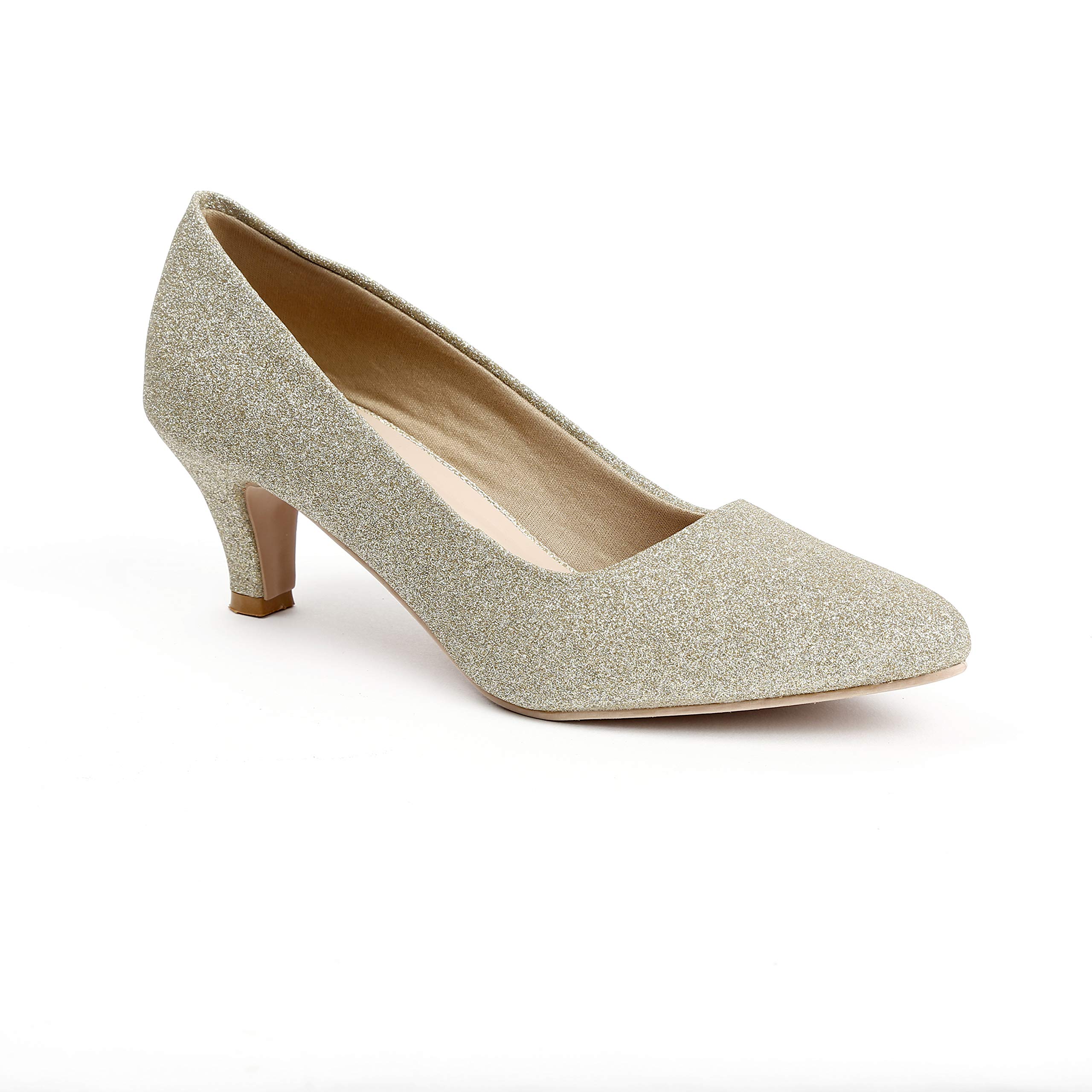 Sapatos Women Kitten Heel Bellies, Women Casual Footwear, Fashionable Ideal for Women, Ideal Gift for Special Occasions (ST-6138-Gold-37) (B08X6RQ239) Amazon Price History, Amazon Price Tracker