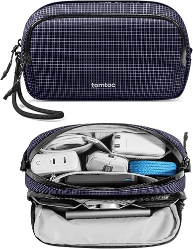 Miniatura 27 de tomtoc Organizador de Electrónicos Estuche de Viaje, Bolsa de Viaje Resistente al Agua Organizador de Cables para Artículos Esenciales, Bolsa