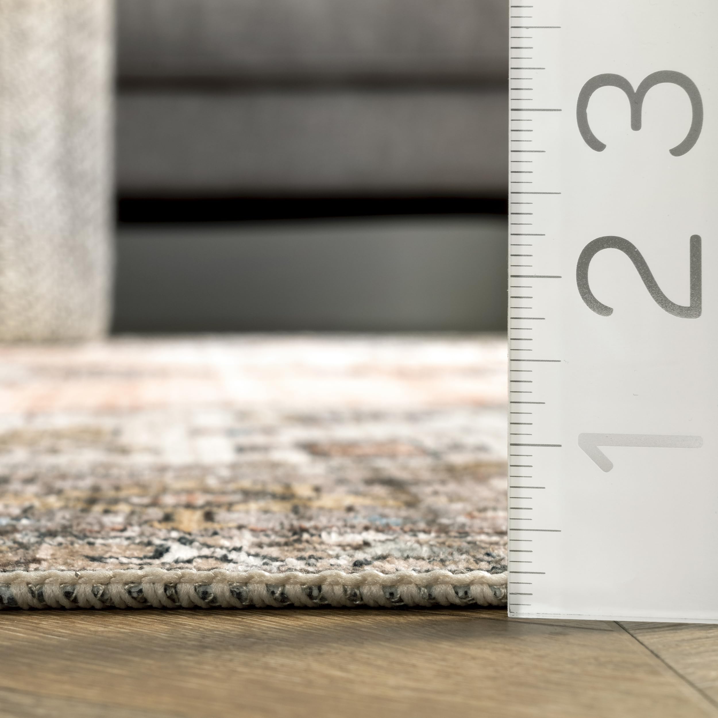 nuLOOM Tappeto, Polipropilene, Grigio, 6 '17,8 cm x 9