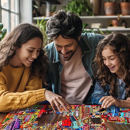 Miniatura 4 de White Mountain Rompecabezas vintage de 1000 piezas para adultos y familias