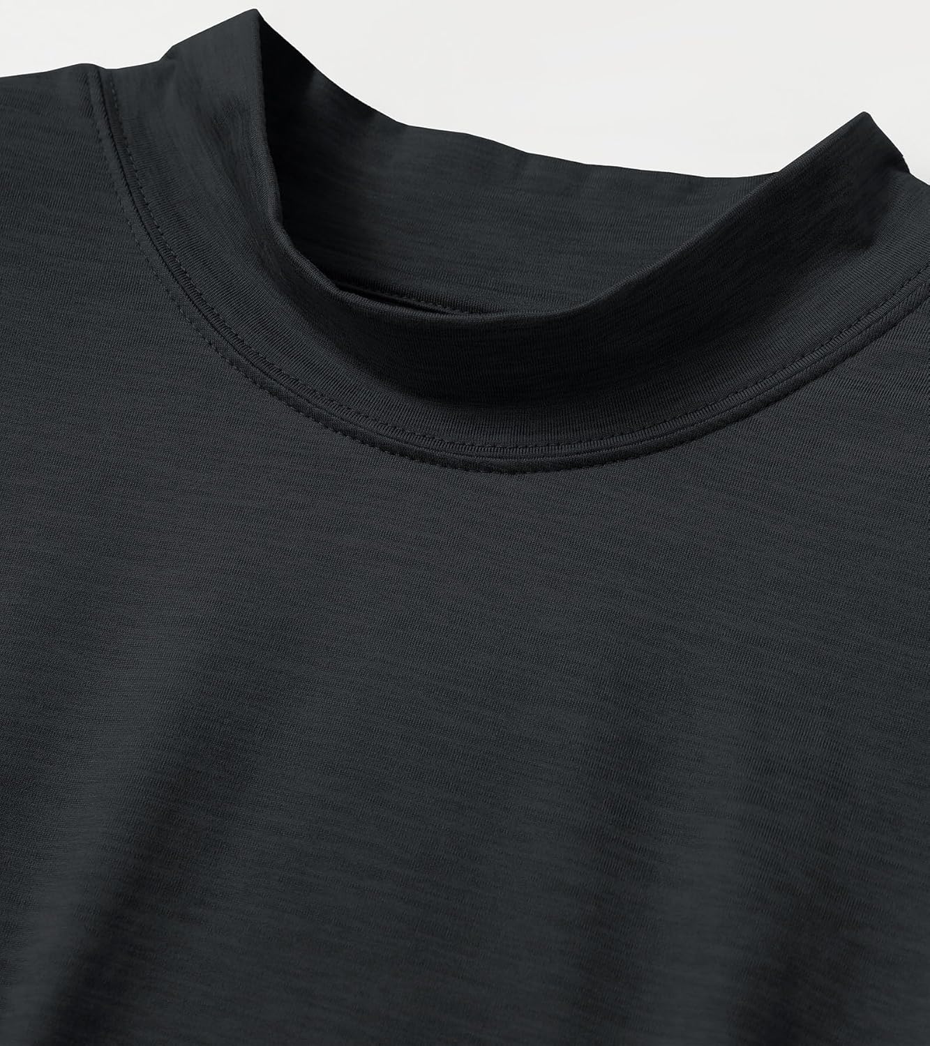 M MAELREG Long Sleeve Shirts for Men Thermal Mock Neck Turtleneck Shirt Heather Basic Golf Pullover Tops Undershirt Sweater