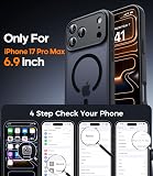 FLLAO Magnetica Cover per iPhone 17 Pro Max, Nero - 2