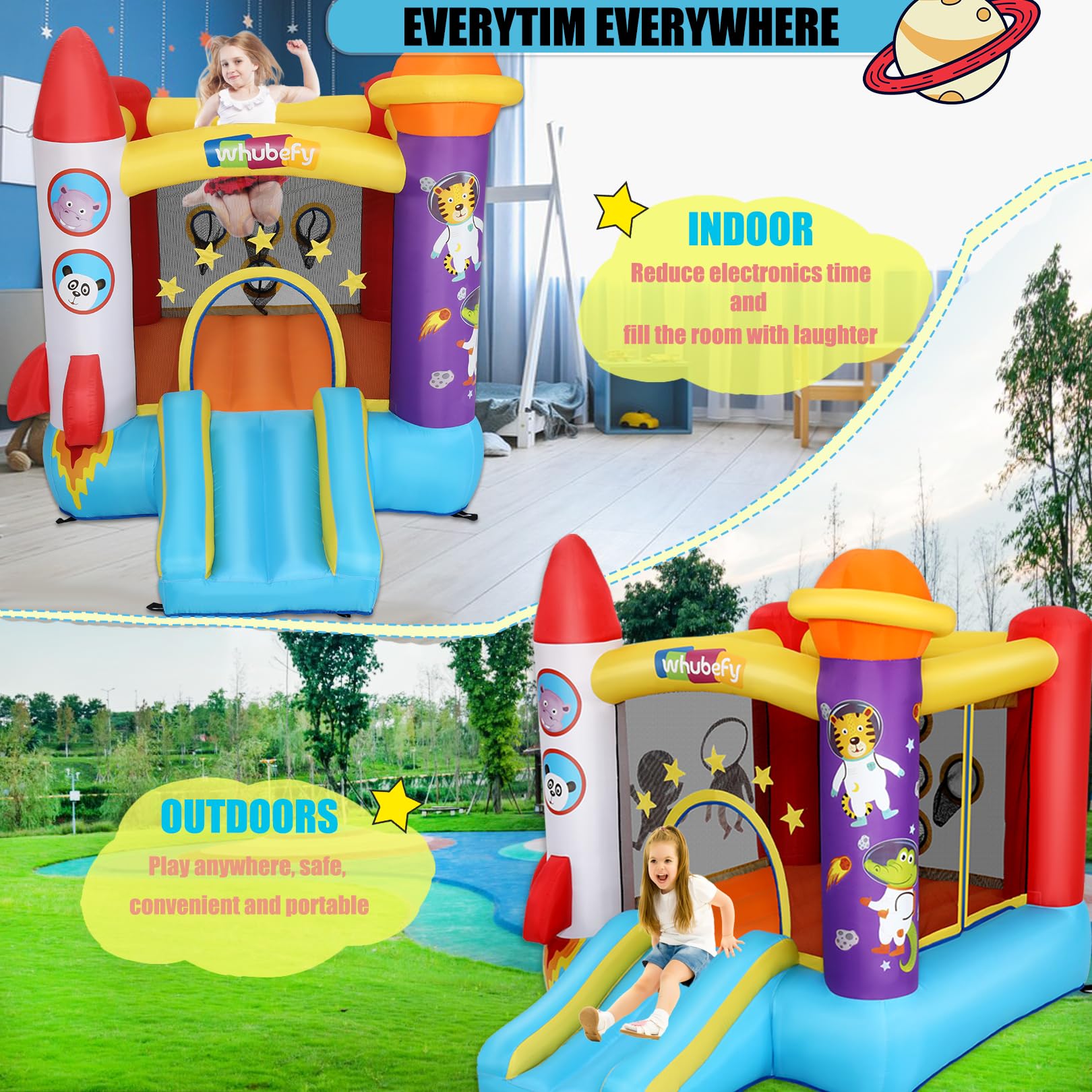 Château gonflable en tissu Oxford avec toboggan aquatique, trampoline, maison de Château gonflable en tissu Oxford avec toboggan aquatique, trampoline, maison de
